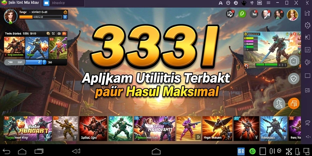 Screenshot utama 333I menampilkan antarmuka pengguna yang sederhana dan fungsional.