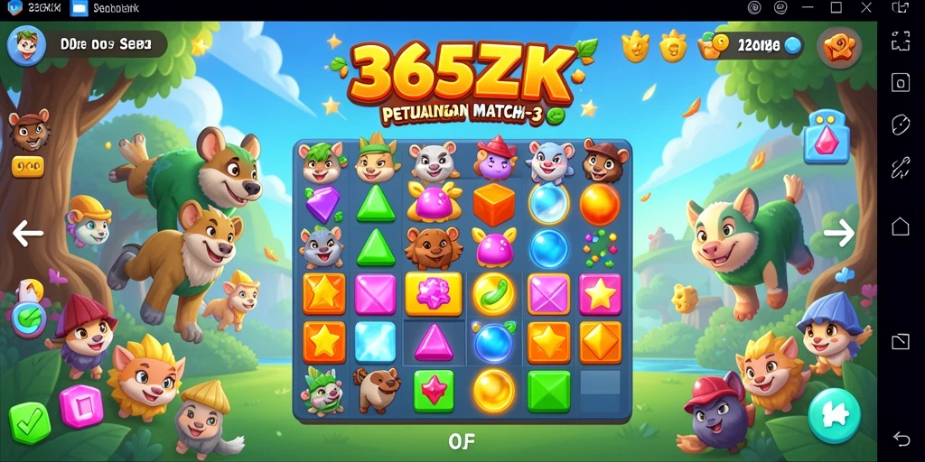 Tampilan gameplay <strong>365ZK</strong> yang penuh warna dan menarik.