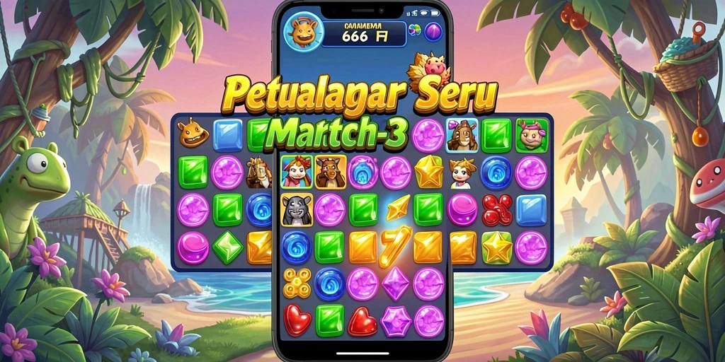 Screenshot dari gameplay seru 666F dengan grafis menawan.