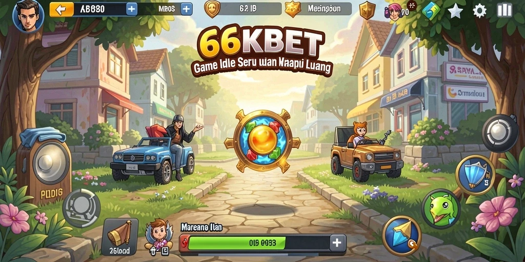 Tampilan gameplay seru dalam 66KBET dengan mekanisme Idle.