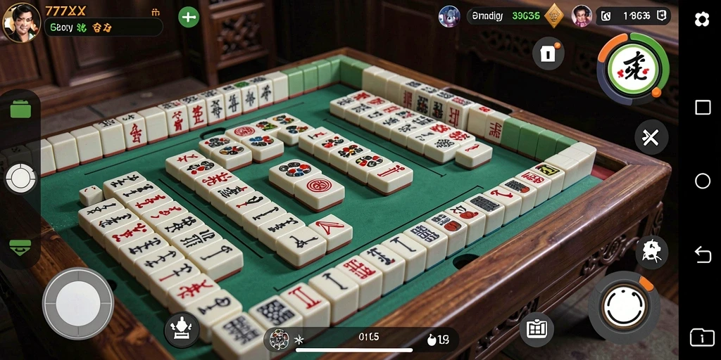 Screenshot utama 777ZX menampilkan gameplay Mahjong yang mendebarkan.
