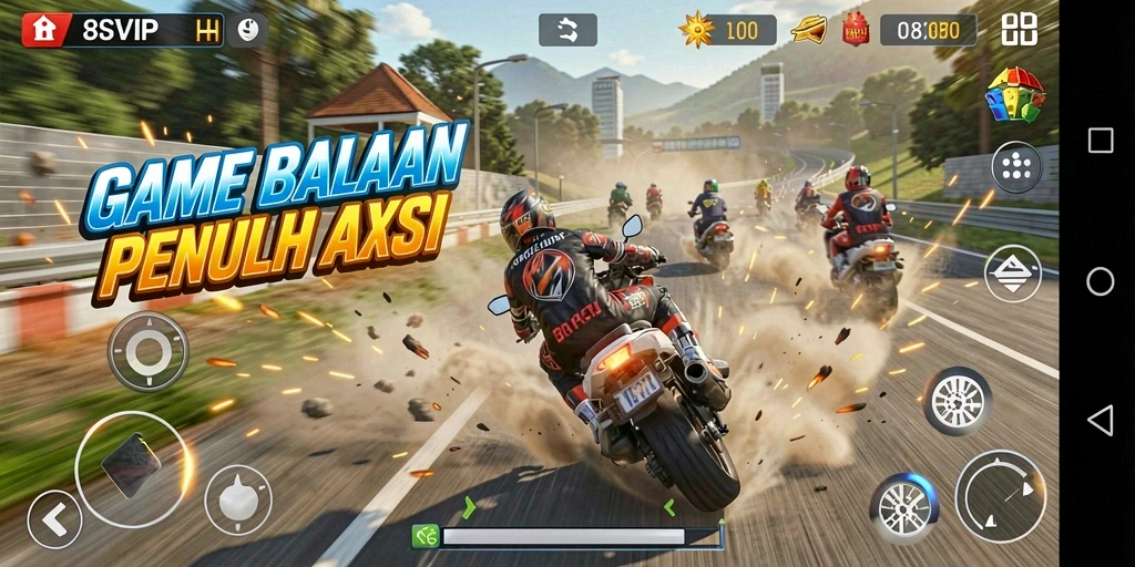 Gameplay Racing yang menegangkan dalam 8SVIP.