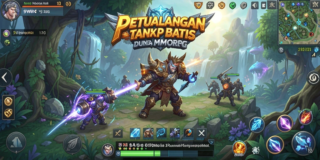 Gameplay seru dan interaktif dalam dunia MMORPG yang luas.