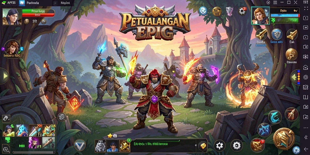 Screenshot dari gameplay RPG API36 menunjukkan aksi seru dan petualangan menakjubkan.