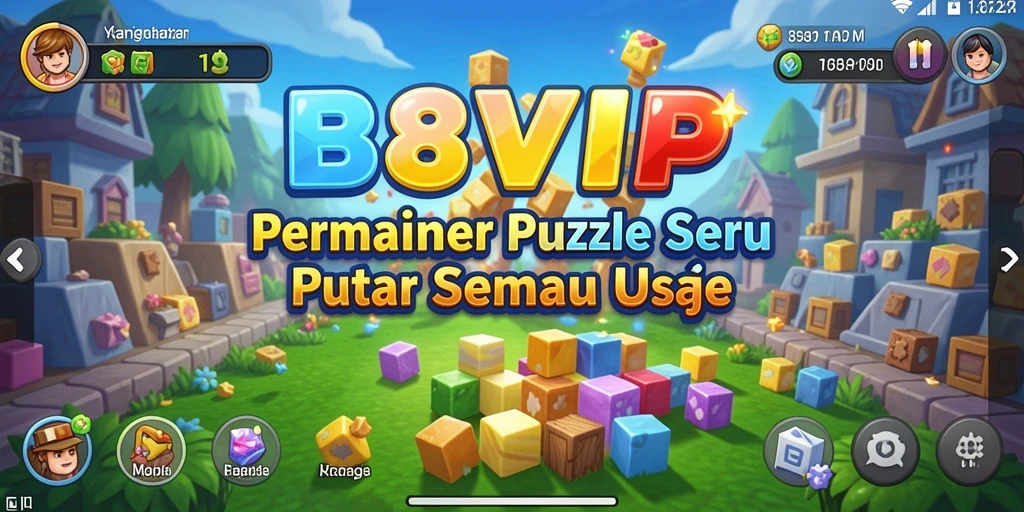 Tampilan gameplay seru di B8VIP dengan teka-teki menarik.