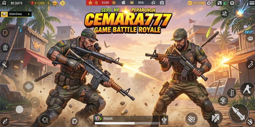 Tangkap momen seru saat bertarung dalam CEMARA777 Battle Royale.
