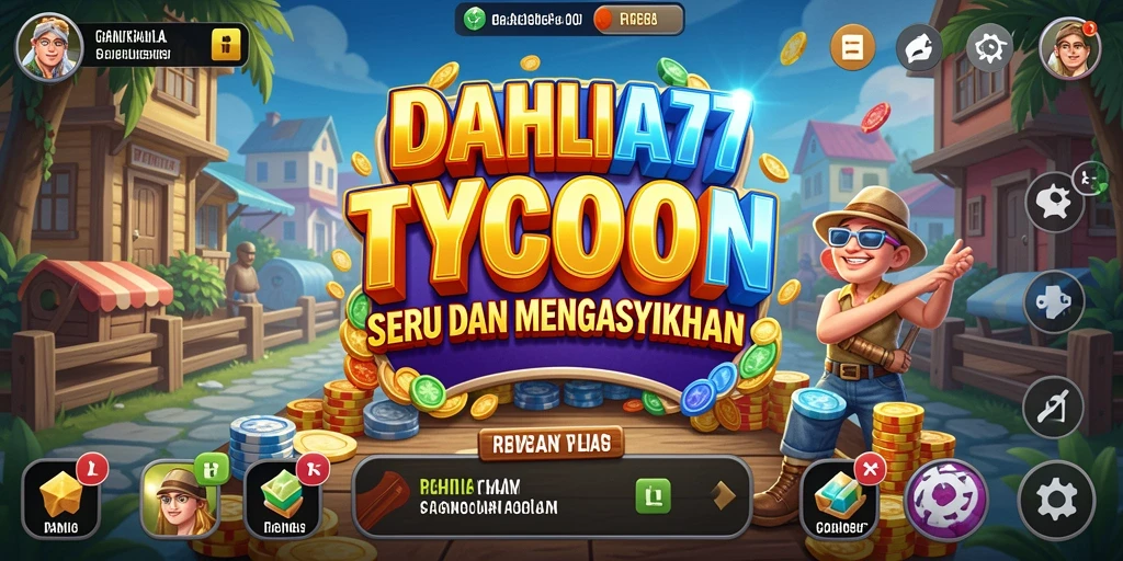 Tampilan gameplay seru dari DAHLIA77 dengan berbagai bisnis yang sedang berkembang.