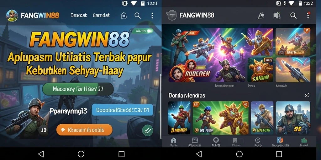 Tampilan antarmuka FANGWIN88 yang bersih dan mudah digunakan.