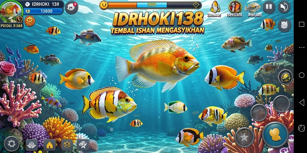 Gameplay seru di IDRHOKI138 dengan ikan beragam untuk ditembak.