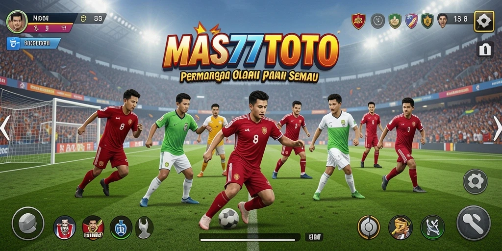 Tampilan menarik dari gameplay <strong>MAS77TOTO</strong> yang penuh aksi olahraga.