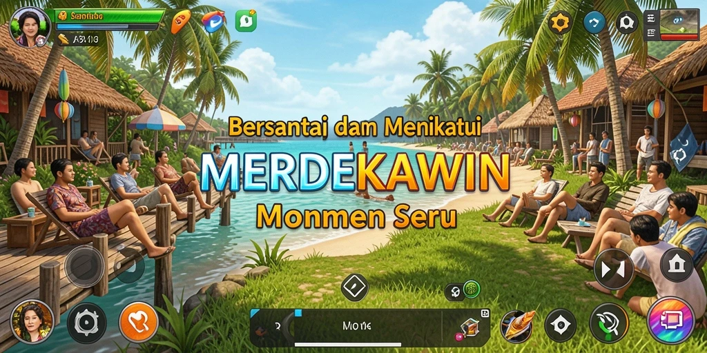 Screenshot menampilkan gameplay seru dari MERDEKAWIN.