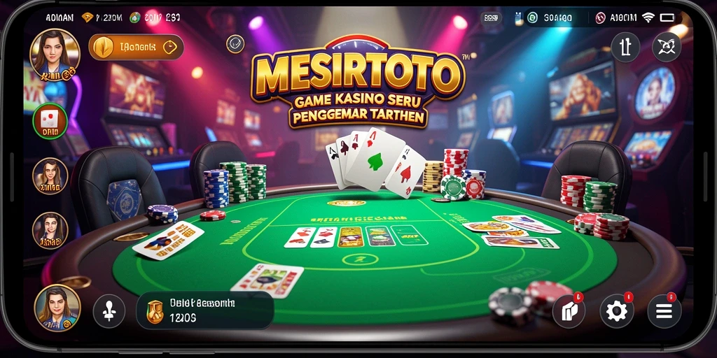 Gameplay seru dengan variasi permainan Kasino yang menarik.