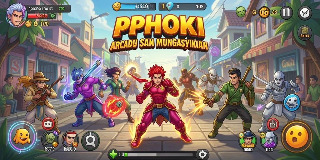 Tampilan gameplay PPHOKI yang penuh aksi dan tantangan.