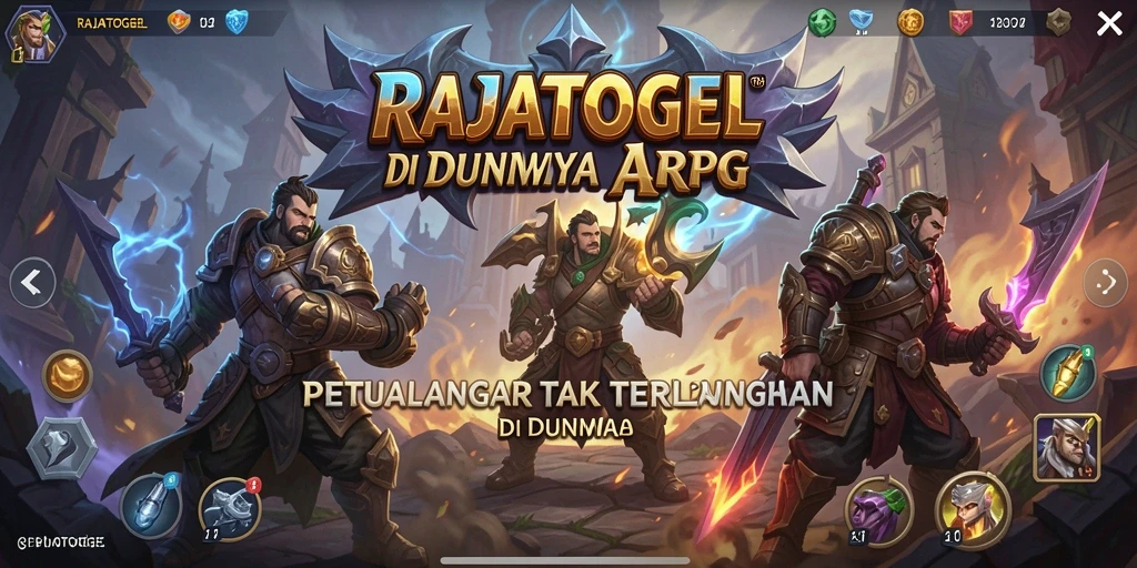 Tampilan gameplay mendebarkan dalam RAJATOGEL di dunia fantasi.
