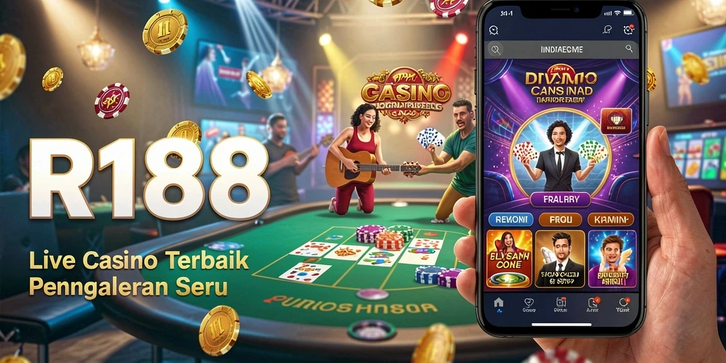 Tampilan gameplay seru di RI188 dengan dealer live yang interaktif.