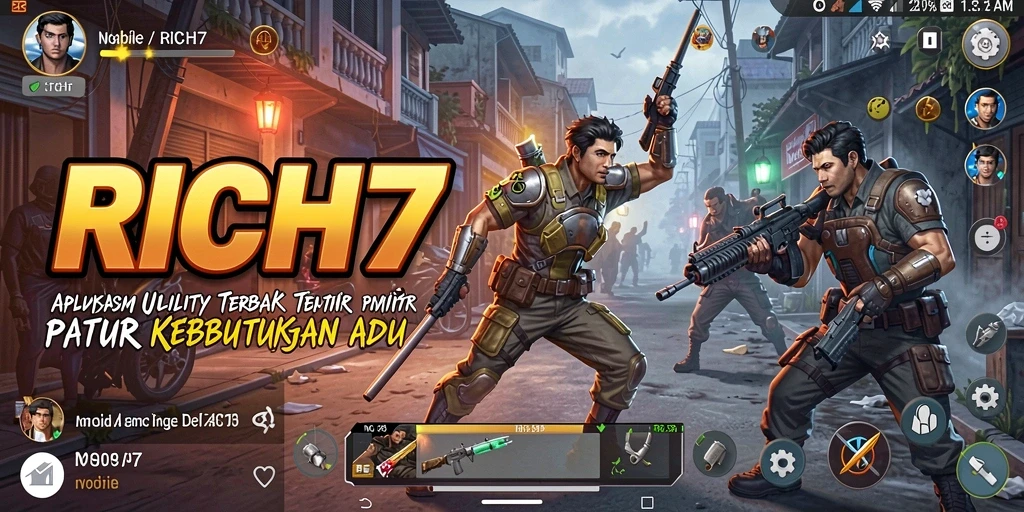 Tampilan antarmuka RICH7 yang user-friendly dan fungsional.