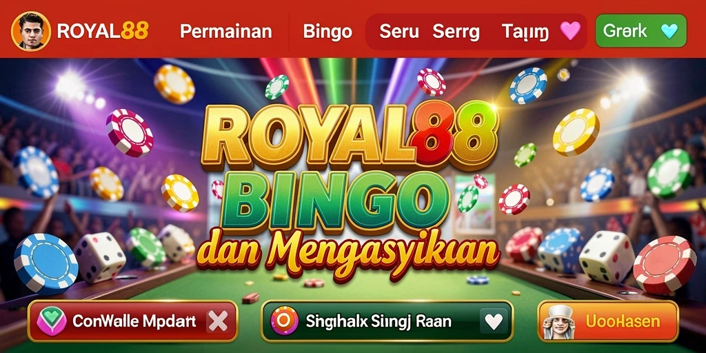 Screenshot gameplay menampilkan aksi seru permainan Bingo di ROYAL88.