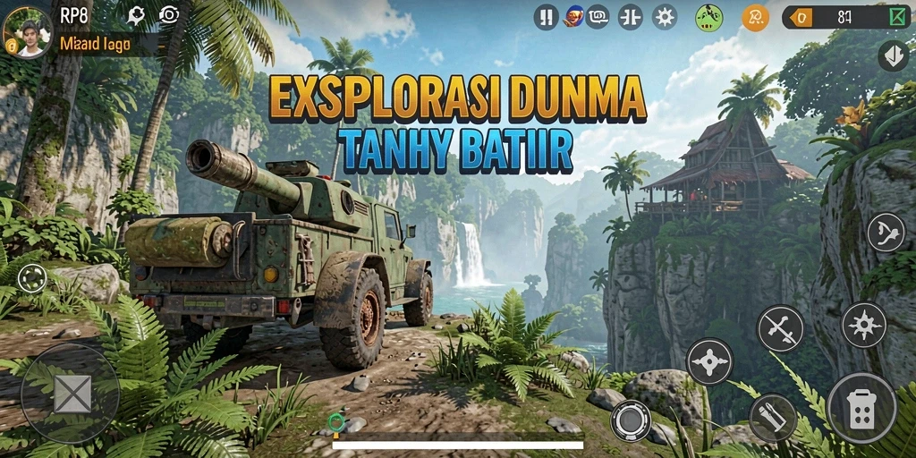 Tampilan gameplay Open World yang menakjubkan di RP8.