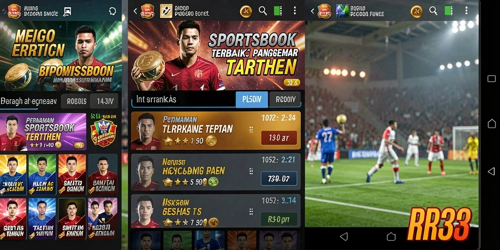 Tampilan gameplay menarik dalam aplikasi Sportsbook RR33.
