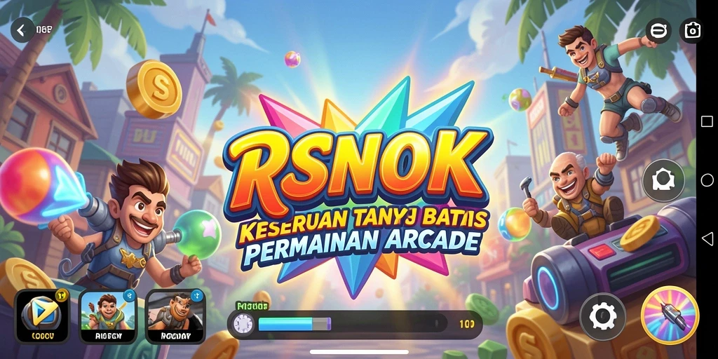 Screenshot gameplay RSNOK menampilkan aksi seru dalam permainan Arcade.