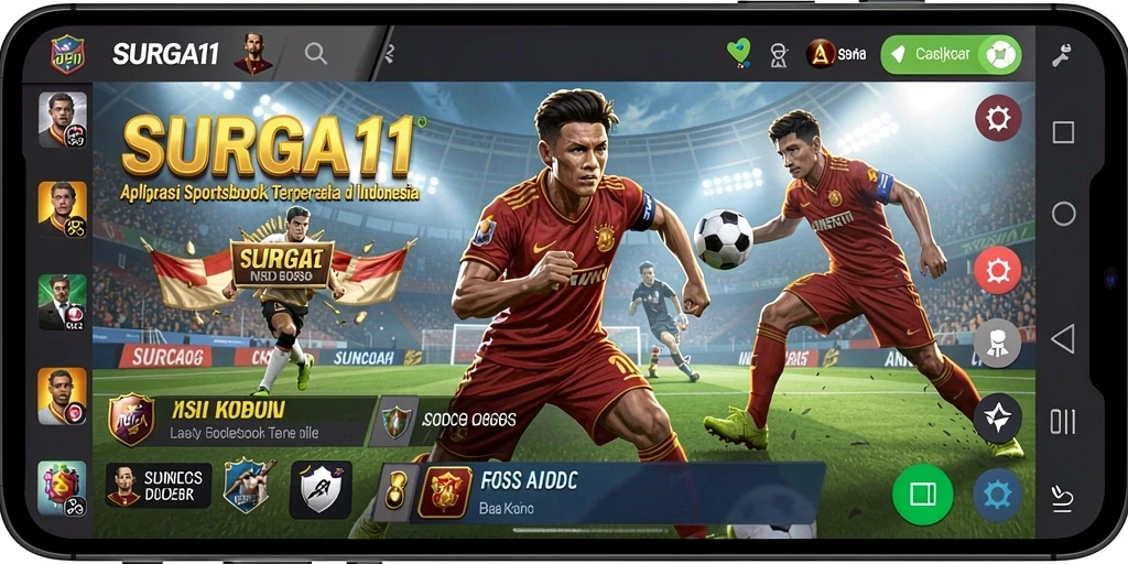 Tampilan utama gameplay Sportsbook di SURGA11 yang menarik.