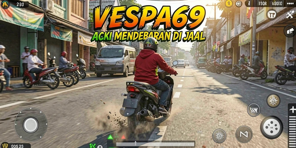 Tampilan gameplay menegangkan di VESPA69.