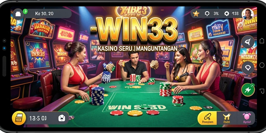 Tampilan gameplay Kasino yang menarik dari WIN33.